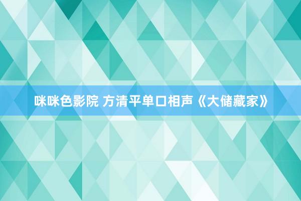 咪咪色影院 方清平单口相声《大储藏家》