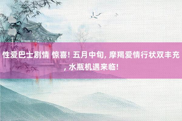 性爱巴士剧情 惊喜! 五月中旬, 摩羯爱情行状双丰充, 水瓶机遇来临!